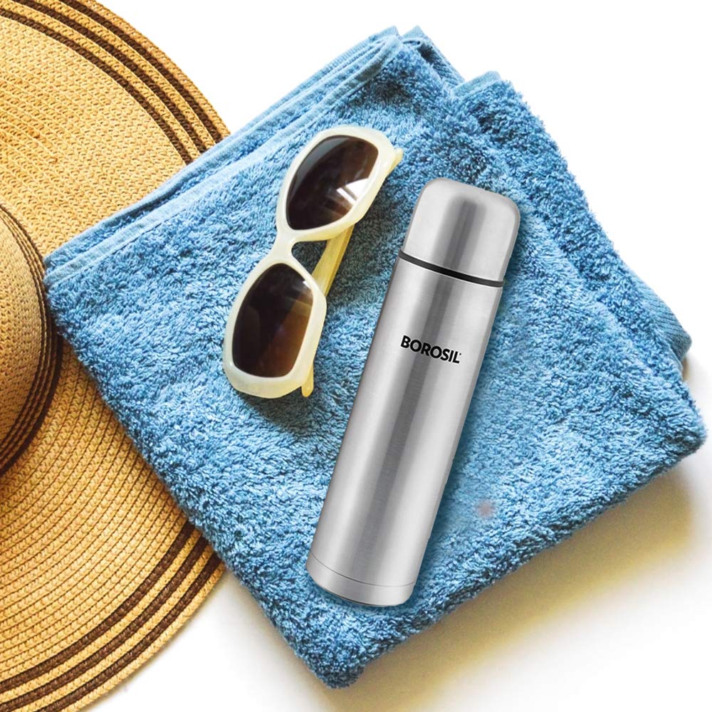 Borosil Hydra Thermo 500 ml Stainless Steel Water Bottle